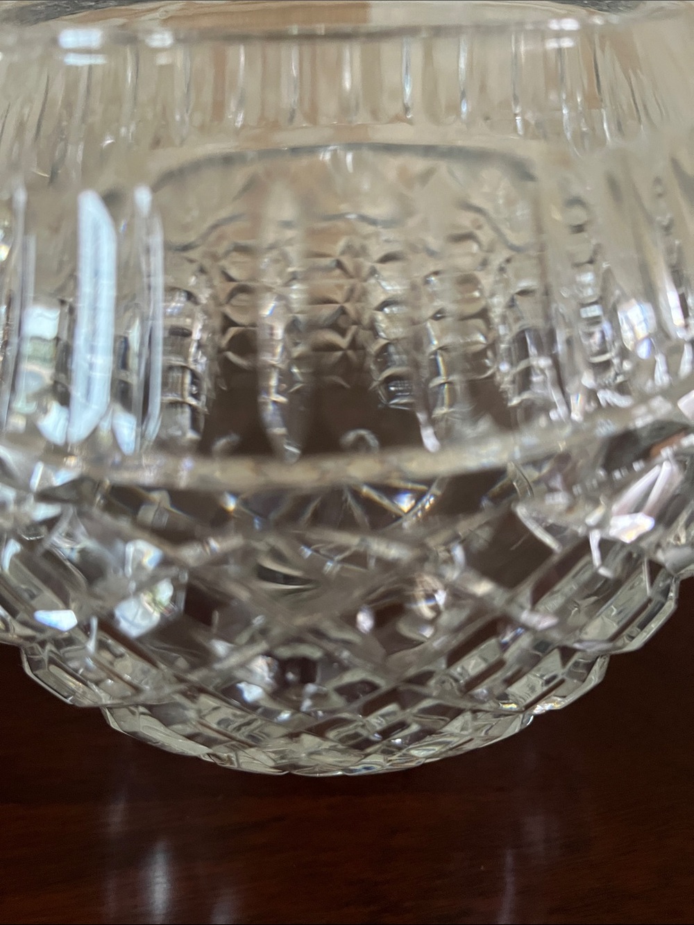 Crystal Rose bowl - Picture 3 of 8